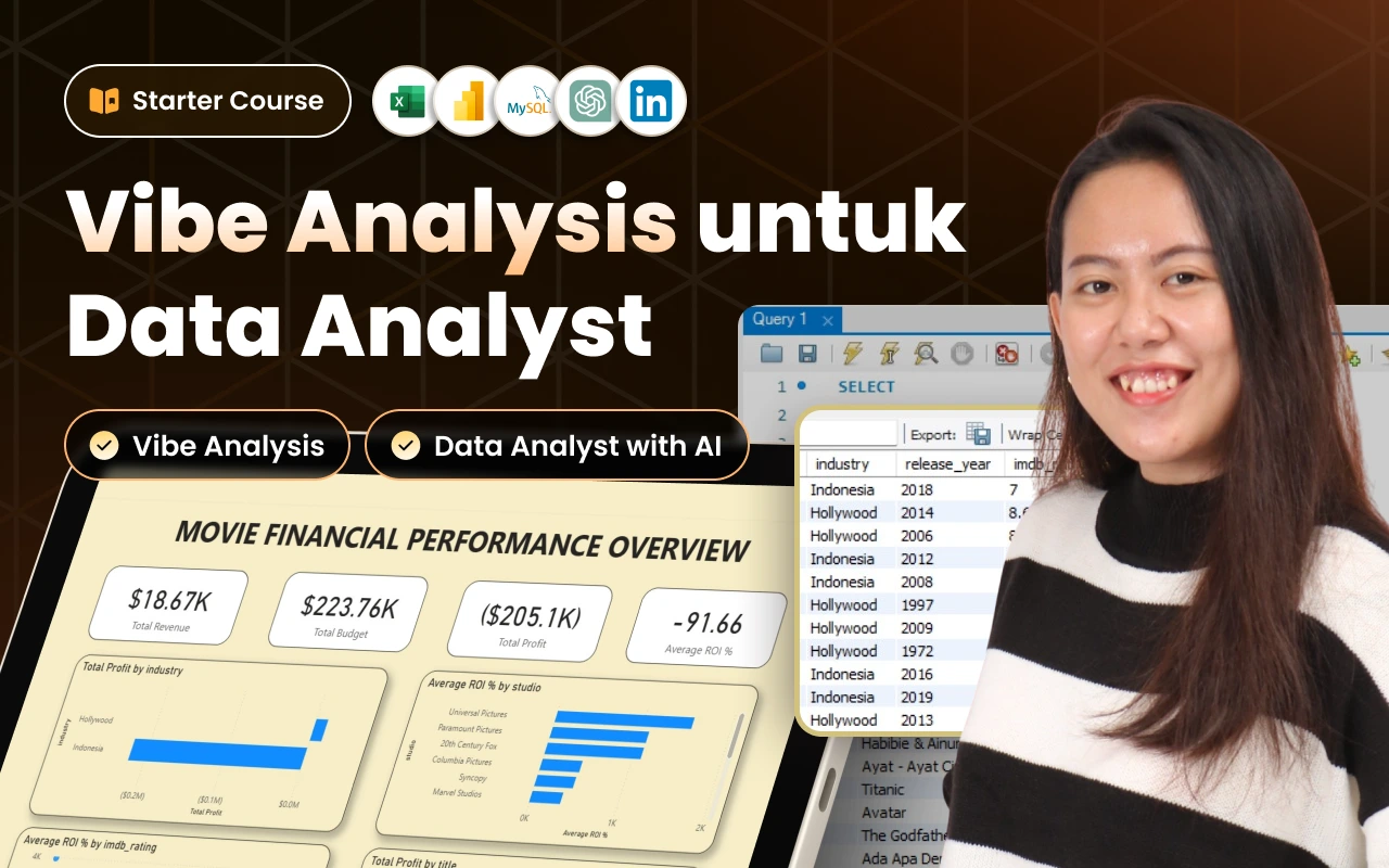 Kelas Vibe Analysis untuk Data Analyst di BuildWithAngga